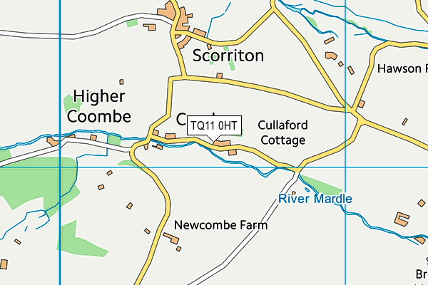 TQ11 0HT map - OS VectorMap District (Ordnance Survey) TQ11 0HT map - OS VectorMap District (Ordnance Survey)