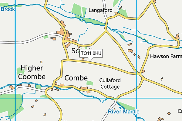 TQ11 0HU map - OS VectorMap District (Ordnance Survey) TQ11 0HU map - OS VectorMap District (Ordnance Survey)