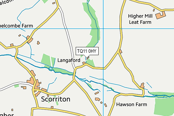TQ11 0HY map - OS VectorMap District (Ordnance Survey) TQ11 0HY map - OS VectorMap District (Ordnance Survey)