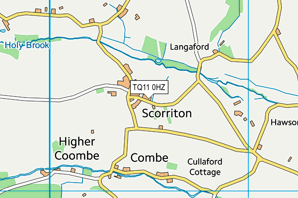 TQ11 0HZ map - OS VectorMap District (Ordnance Survey) TQ11 0HZ map - OS VectorMap District (Ordnance Survey)