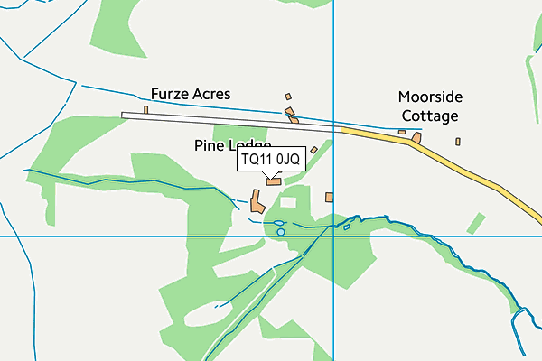 TQ11 0JQ map - OS VectorMap District (Ordnance Survey)