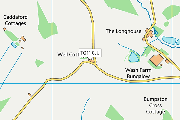 TQ11 0JU map - OS VectorMap District (Ordnance Survey) TQ11 0JU map - OS VectorMap District (Ordnance Survey)