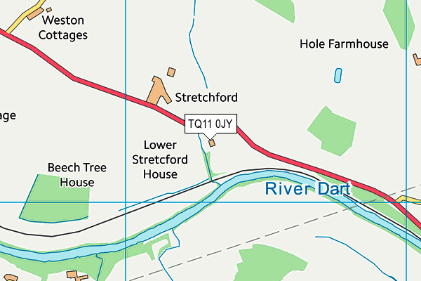 TQ11 0JY map - OS VectorMap District (Ordnance Survey)