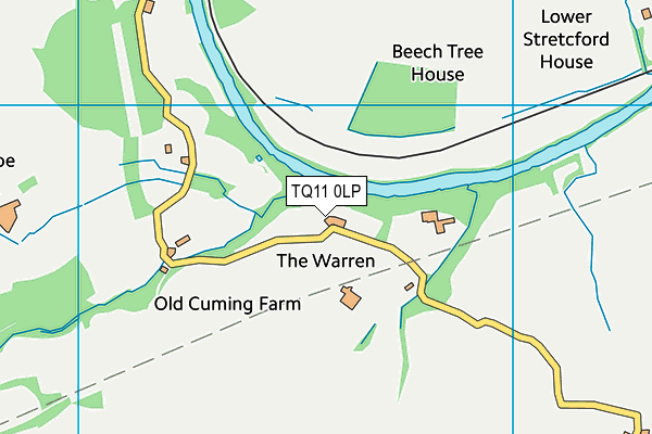 TQ11 0LP map - OS VectorMap District (Ordnance Survey) TQ11 0LP map - OS VectorMap District (Ordnance Survey)