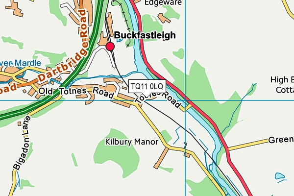 TQ11 0LQ map - OS VectorMap District (Ordnance Survey)