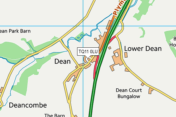 TQ11 0LU map - OS VectorMap District (Ordnance Survey) TQ11 0LU map - OS VectorMap District (Ordnance Survey)