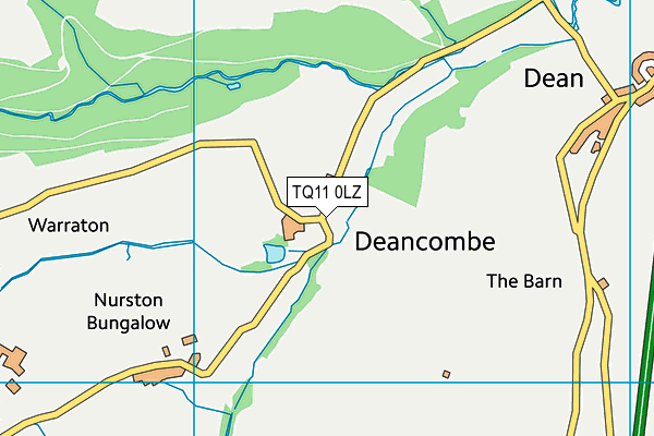 TQ11 0LZ map - OS VectorMap District (Ordnance Survey)
