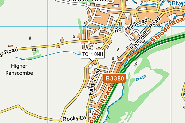 TQ11 0NH map - OS VectorMap District (Ordnance Survey) TQ11 0NH map - OS VectorMap District (Ordnance Survey)