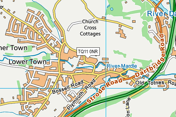 TQ11 0NR map - OS VectorMap District (Ordnance Survey) TQ11 0NR map - OS VectorMap District (Ordnance Survey)