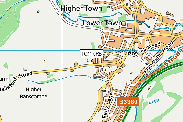 TQ11 0RB map - OS VectorMap District (Ordnance Survey) TQ11 0RB map - OS VectorMap District (Ordnance Survey)