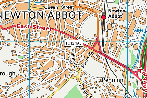 TQ12 1AL map - OS VectorMap District (Ordnance Survey) TQ12 1AL map - OS VectorMap District (Ordnance Survey)