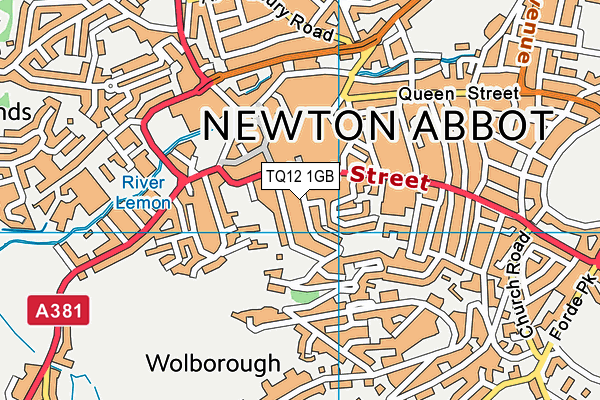 TQ12 1GB map - OS VectorMap District (Ordnance Survey)