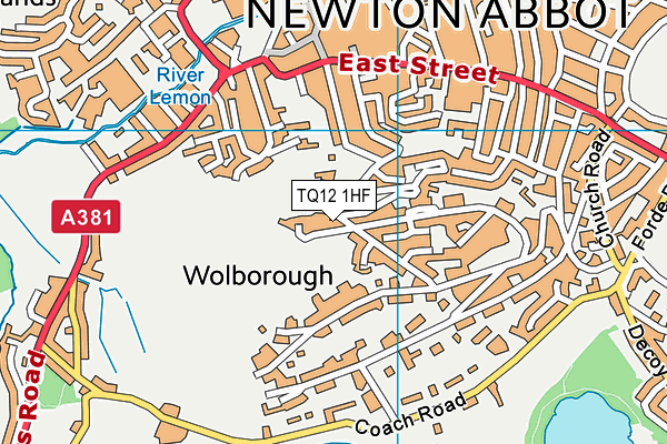 TQ12 1HF map - OS VectorMap District (Ordnance Survey) TQ12 1HF map - OS VectorMap District (Ordnance Survey)