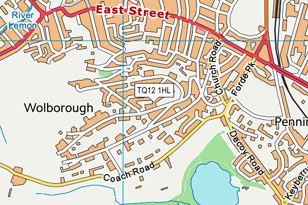 TQ12 1HL map - OS VectorMap District (Ordnance Survey) TQ12 1HL map - OS VectorMap District (Ordnance Survey)