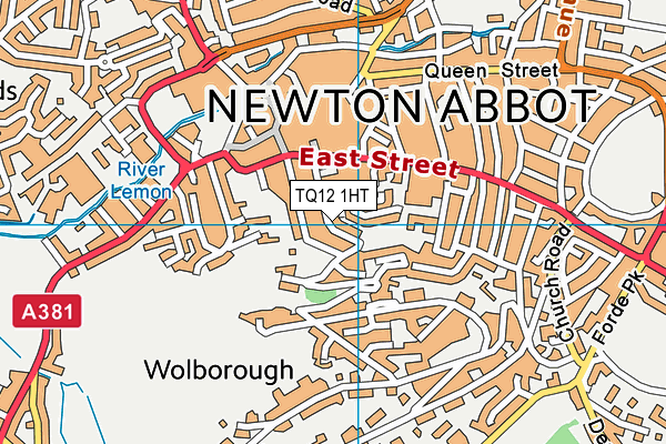 TQ12 1HT map - OS VectorMap District (Ordnance Survey) TQ12 1HT map - OS VectorMap District (Ordnance Survey)