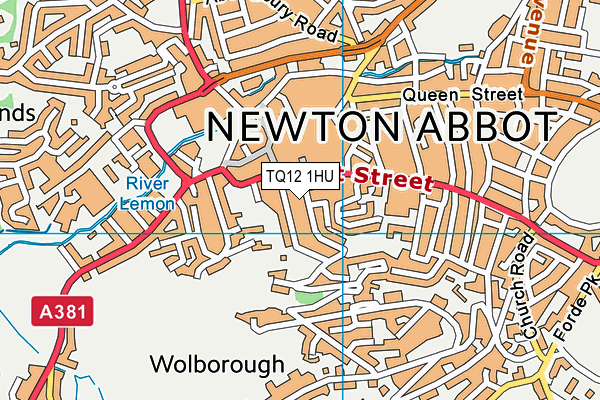 TQ12 1HU map - OS VectorMap District (Ordnance Survey) TQ12 1HU map - OS VectorMap District (Ordnance Survey)