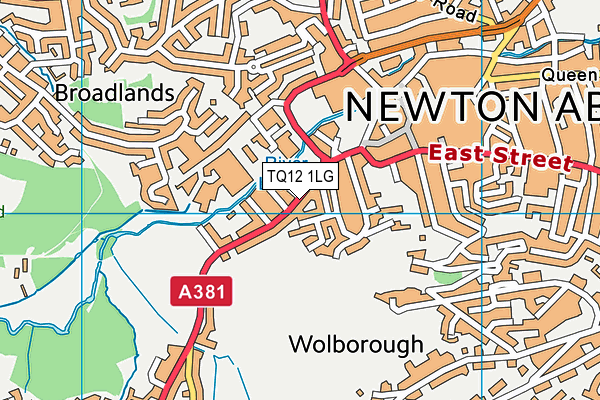 TQ12 1LG map - OS VectorMap District (Ordnance Survey) TQ12 1LG map - OS VectorMap District (Ordnance Survey)