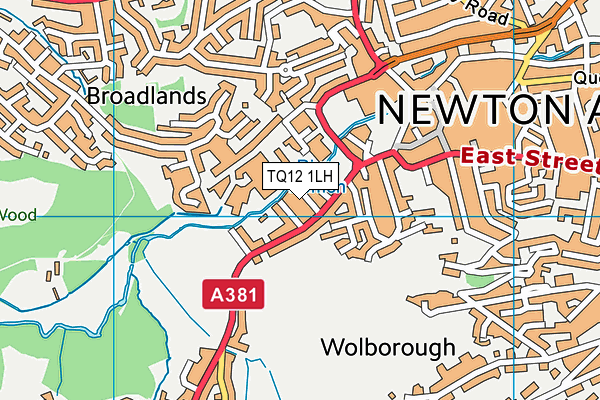TQ12 1LH map - OS VectorMap District (Ordnance Survey) TQ12 1LH map - OS VectorMap District (Ordnance Survey)