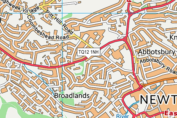 TQ12 1NH map - OS VectorMap District (Ordnance Survey) TQ12 1NH map - OS VectorMap District (Ordnance Survey)