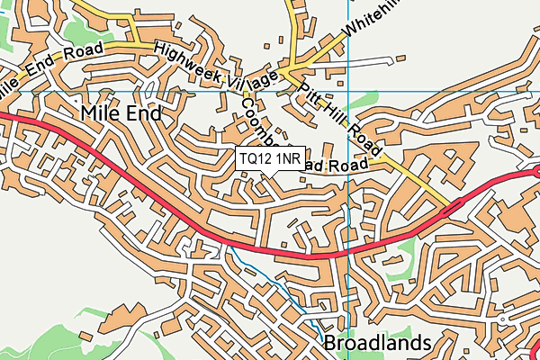TQ12 1NR map - OS VectorMap District (Ordnance Survey) TQ12 1NR map - OS VectorMap District (Ordnance Survey)