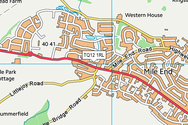 TQ12 1RL map - OS VectorMap District (Ordnance Survey) TQ12 1RL map - OS VectorMap District (Ordnance Survey)
