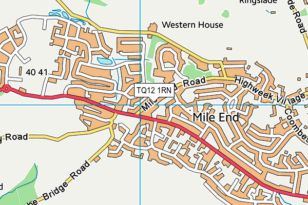 TQ12 1RN map - OS VectorMap District (Ordnance Survey) TQ12 1RN map - OS VectorMap District (Ordnance Survey)