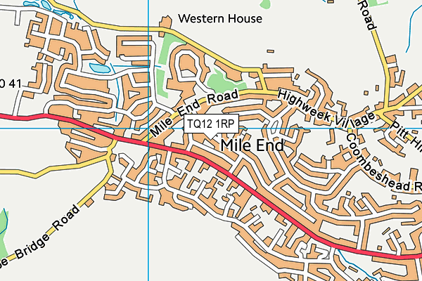 TQ12 1RP map - OS VectorMap District (Ordnance Survey) TQ12 1RP map - OS VectorMap District (Ordnance Survey)