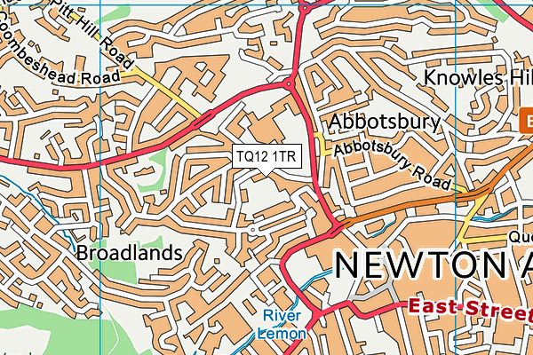 TQ12 1TR map - OS VectorMap District (Ordnance Survey) TQ12 1TR map - OS VectorMap District (Ordnance Survey)