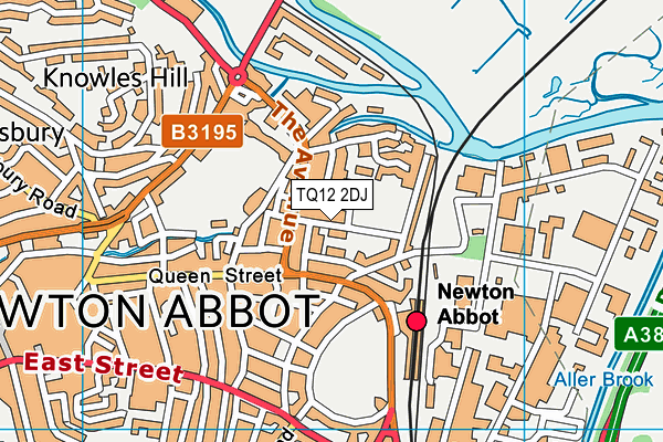 TQ12 2DJ map - OS VectorMap District (Ordnance Survey) TQ12 2DJ map - OS VectorMap District (Ordnance Survey)