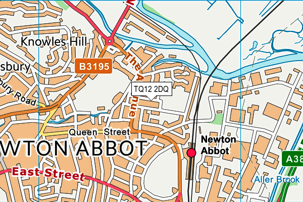 TQ12 2DQ map - OS VectorMap District (Ordnance Survey) TQ12 2DQ map - OS VectorMap District (Ordnance Survey)