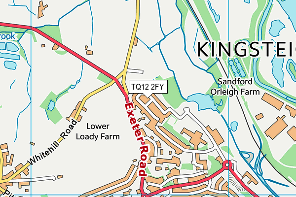 TQ12 2FY map - OS VectorMap District (Ordnance Survey) TQ12 2FY map - OS VectorMap District (Ordnance Survey)