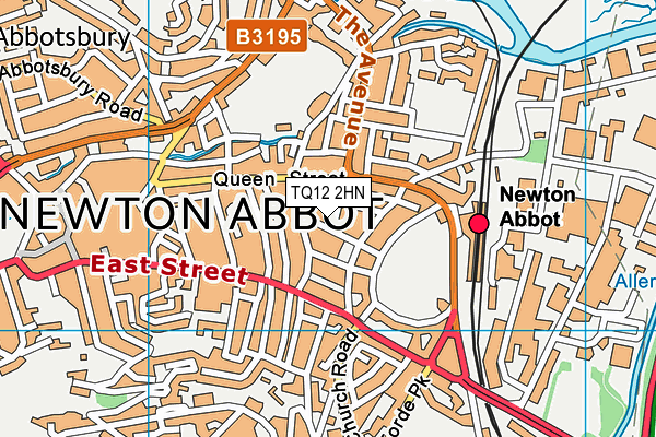 TQ12 2HN map - OS VectorMap District (Ordnance Survey) TQ12 2HN map - OS VectorMap District (Ordnance Survey)