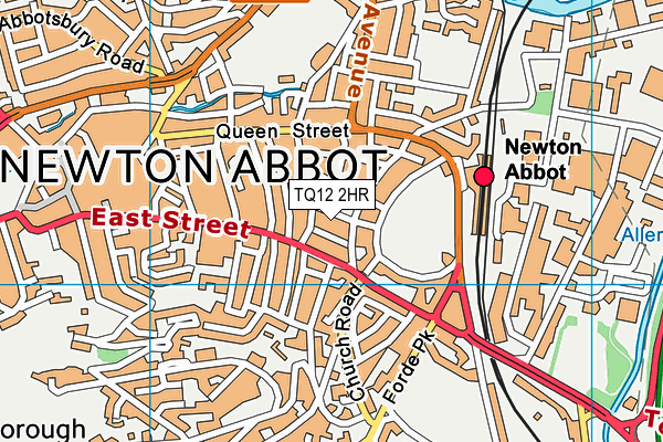 TQ12 2HR map - OS VectorMap District (Ordnance Survey) TQ12 2HR map - OS VectorMap District (Ordnance Survey)