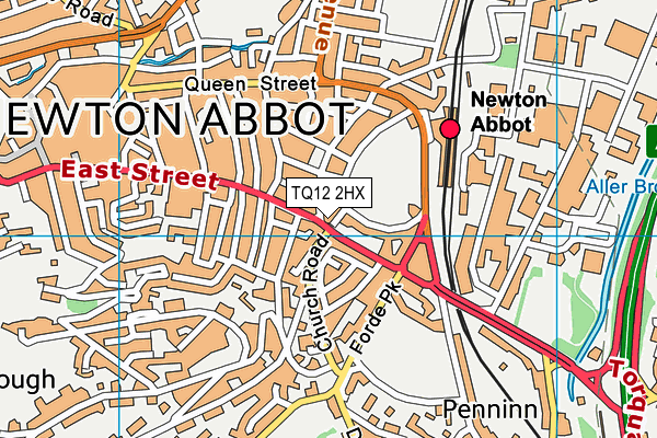 TQ12 2HX map - OS VectorMap District (Ordnance Survey) TQ12 2HX map - OS VectorMap District (Ordnance Survey)