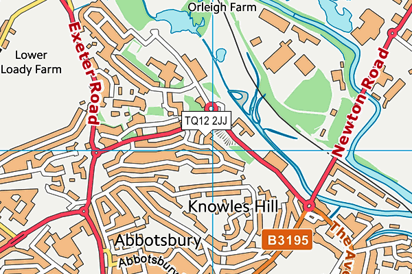TQ12 2JJ map - OS VectorMap District (Ordnance Survey) TQ12 2JJ map - OS VectorMap District (Ordnance Survey)