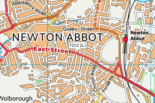 TQ12 2LJ map - OS VectorMap District (Ordnance Survey) TQ12 2LJ map - OS VectorMap District (Ordnance Survey)