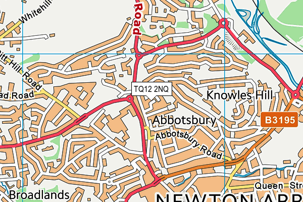 TQ12 2NQ map - OS VectorMap District (Ordnance Survey) TQ12 2NQ map - OS VectorMap District (Ordnance Survey)