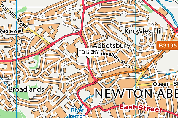 TQ12 2NY map - OS VectorMap District (Ordnance Survey) TQ12 2NY map - OS VectorMap District (Ordnance Survey)