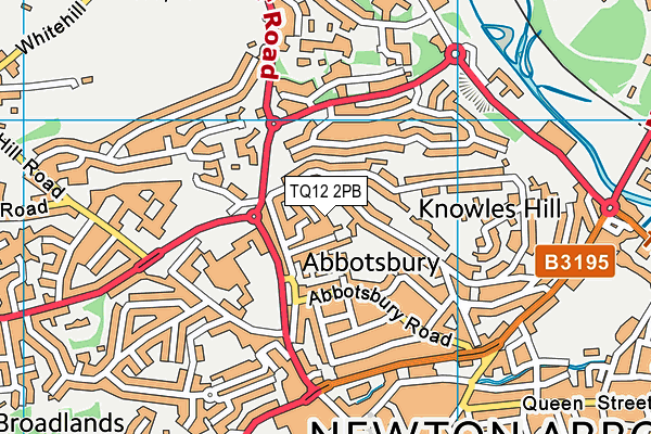 TQ12 2PB map - OS VectorMap District (Ordnance Survey) TQ12 2PB map - OS VectorMap District (Ordnance Survey)