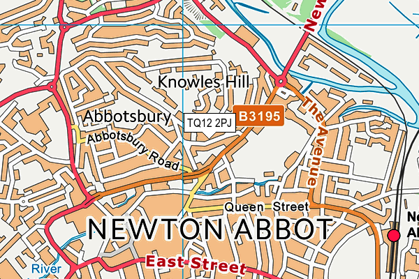 TQ12 2PJ map - OS VectorMap District (Ordnance Survey) TQ12 2PJ map - OS VectorMap District (Ordnance Survey)