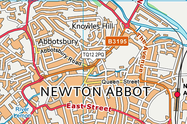 TQ12 2PQ map - OS VectorMap District (Ordnance Survey) TQ12 2PQ map - OS VectorMap District (Ordnance Survey)