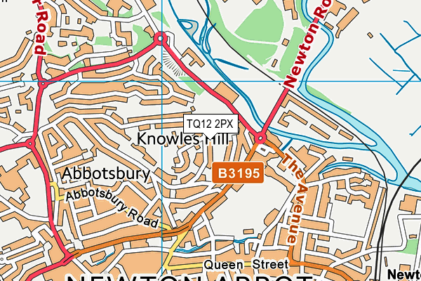 TQ12 2PX map - OS VectorMap District (Ordnance Survey) TQ12 2PX map - OS VectorMap District (Ordnance Survey)