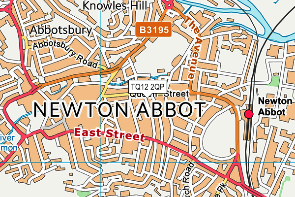 TQ12 2QP map - OS VectorMap District (Ordnance Survey)