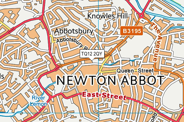TQ12 2QY map - OS VectorMap District (Ordnance Survey) TQ12 2QY map - OS VectorMap District (Ordnance Survey)