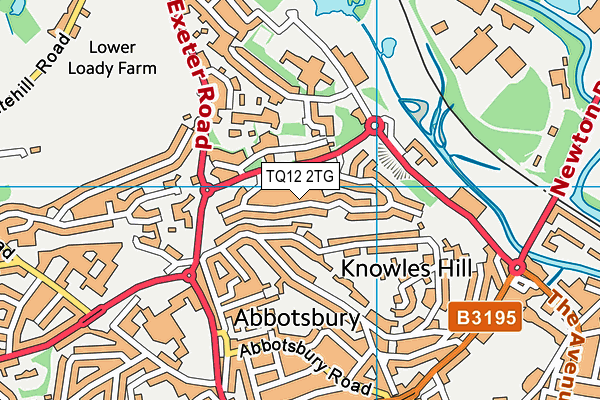 TQ12 2TG map - OS VectorMap District (Ordnance Survey) TQ12 2TG map - OS VectorMap District (Ordnance Survey)