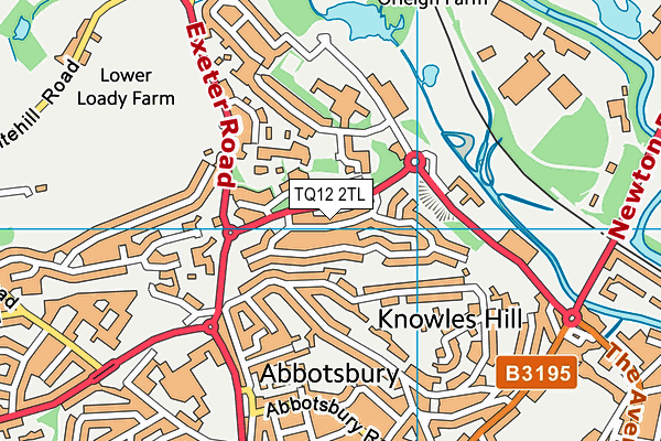 TQ12 2TL map - OS VectorMap District (Ordnance Survey) TQ12 2TL map - OS VectorMap District (Ordnance Survey)