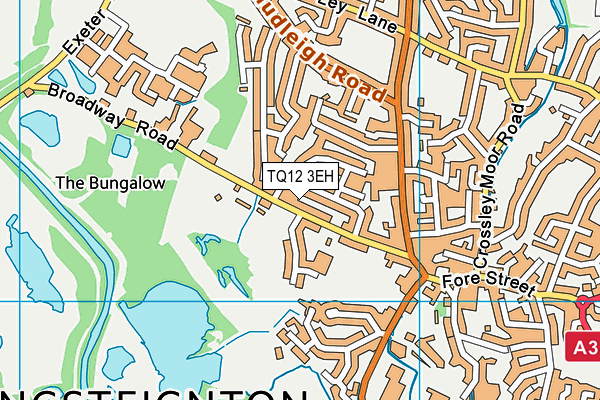 TQ12 3EH map - OS VectorMap District (Ordnance Survey) TQ12 3EH map - OS VectorMap District (Ordnance Survey)