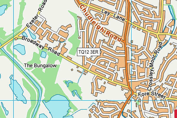 TQ12 3ER map - OS VectorMap District (Ordnance Survey) TQ12 3ER map - OS VectorMap District (Ordnance Survey)