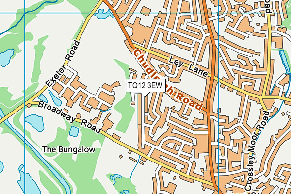 TQ12 3EW map - OS VectorMap District (Ordnance Survey) TQ12 3EW map - OS VectorMap District (Ordnance Survey)