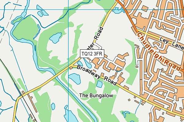 TQ12 3FR map - OS VectorMap District (Ordnance Survey) TQ12 3FR map - OS VectorMap District (Ordnance Survey)